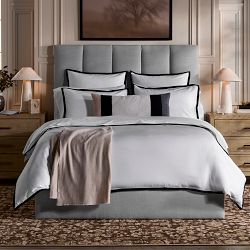 Kennedy Channel-Tufted Upholstered Bed &amp; Headboard