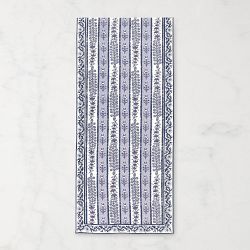 Couleur Nature Provence Avignon Runner, 16" x 109", Blue & Marine