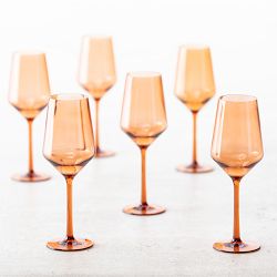 Outdoor Pure White Wine Glasses, Set of 6