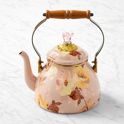 MacKenzie-Childs Mauve Wild Rose Tea Kettle, 2-Qt.