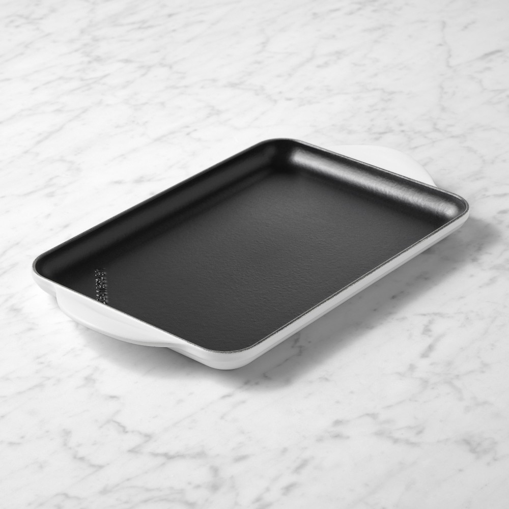 Le Creuset Signature Enameled Cast Iron Skinny Griddle - Matte White