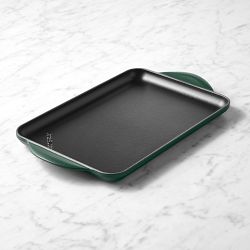 Le Creuset Signature Enameled Cast Iron Skinny Griddle, Foret