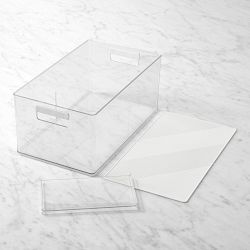 Williams Sonoma Pantry Bin with Silicone Liner and Removable Divider