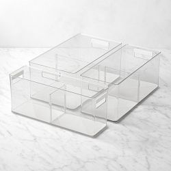 Williams Sonoma Pantry Bin with Silicone Liner and Removable Divider