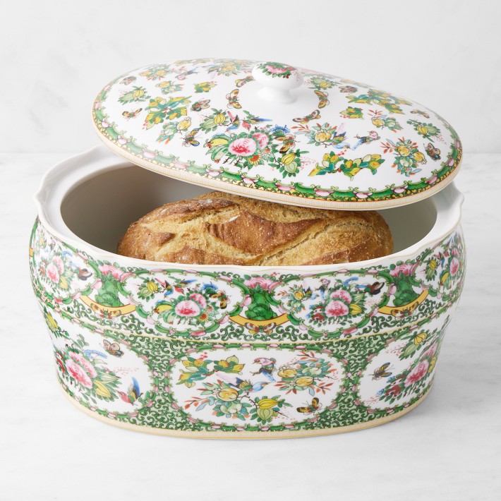 Famille Rose Ceramic Breadbox | Williams Sonoma