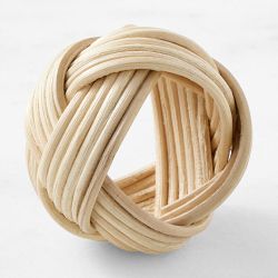 AERIN x Williams Sonoma Braided Woven Napkin Rings, Set of 4