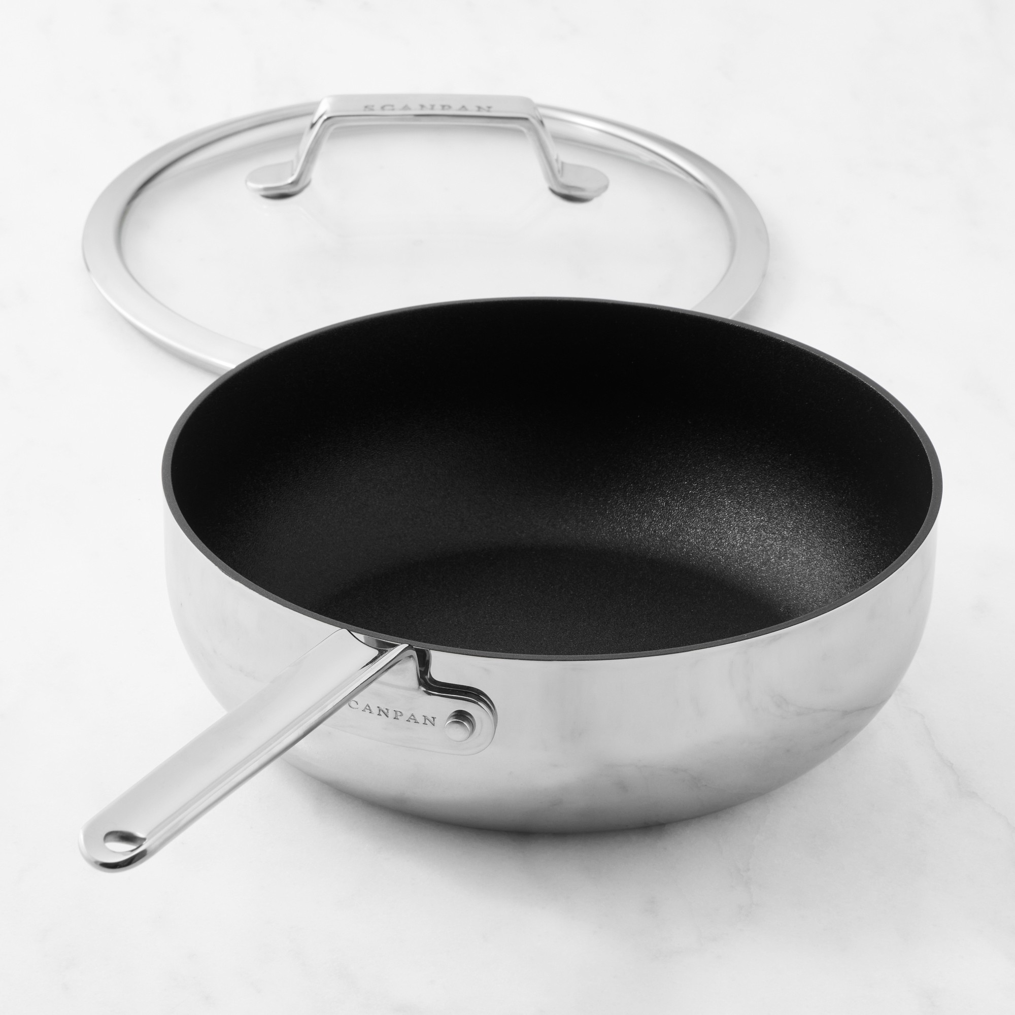 SCANPAN TSS+ Stainless-Steel Nonstick Essential Sauté Pan, 4-Qt. Sansujyuku sansujyuku.com