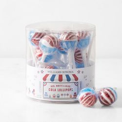 Williams Sonoma Red, White, & Blue Cola Lollipops