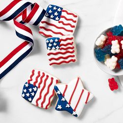 Williams Sonoma Red, White &amp; Blue Iced Cookies