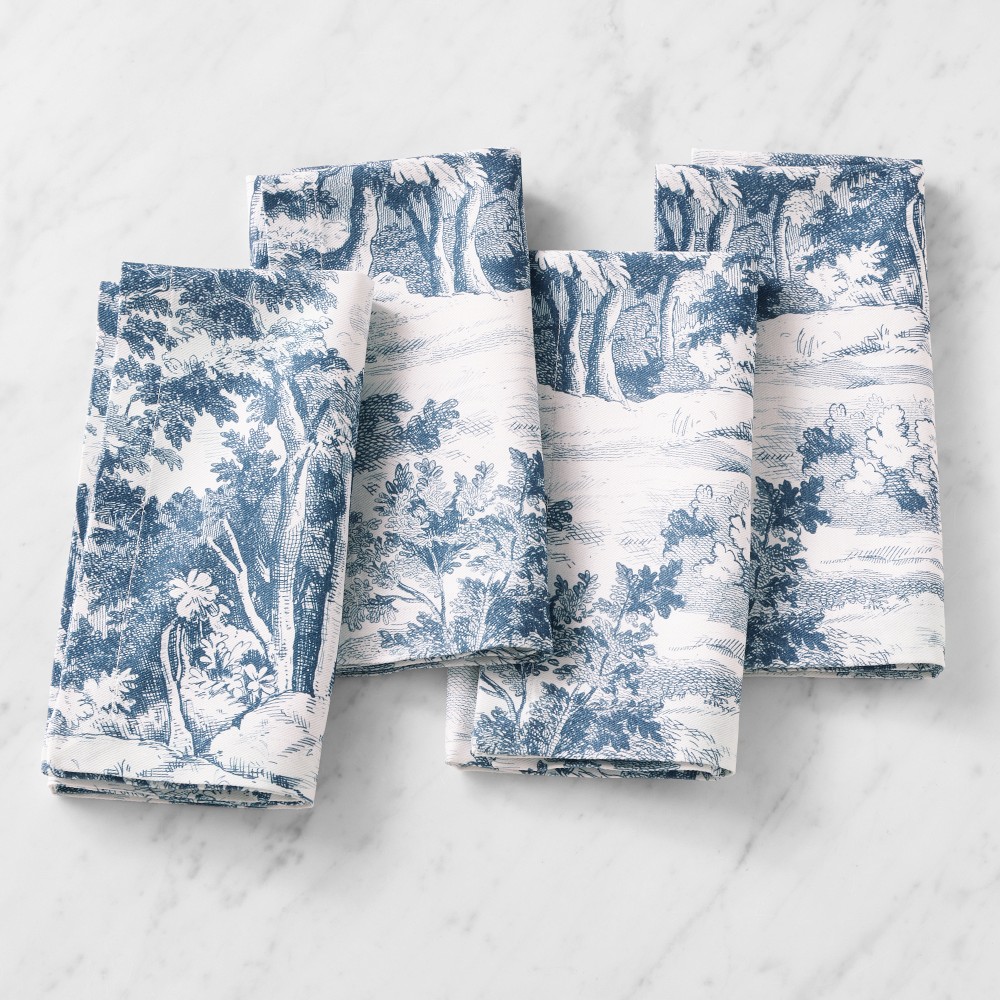 Toile Napkins, Set of 4 - Set of 4