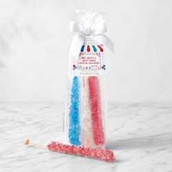 Williams Sonoma Red, White & Blue Crystalized Sugar Lollipops