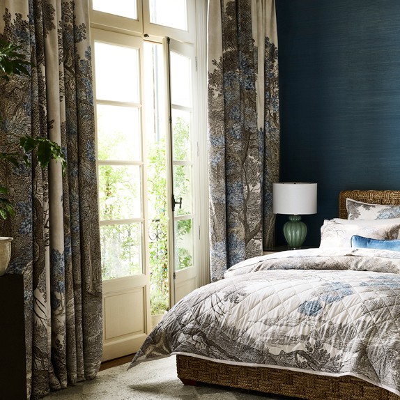 Grisaille Landscape Curtain by Williams Sonoma Home
