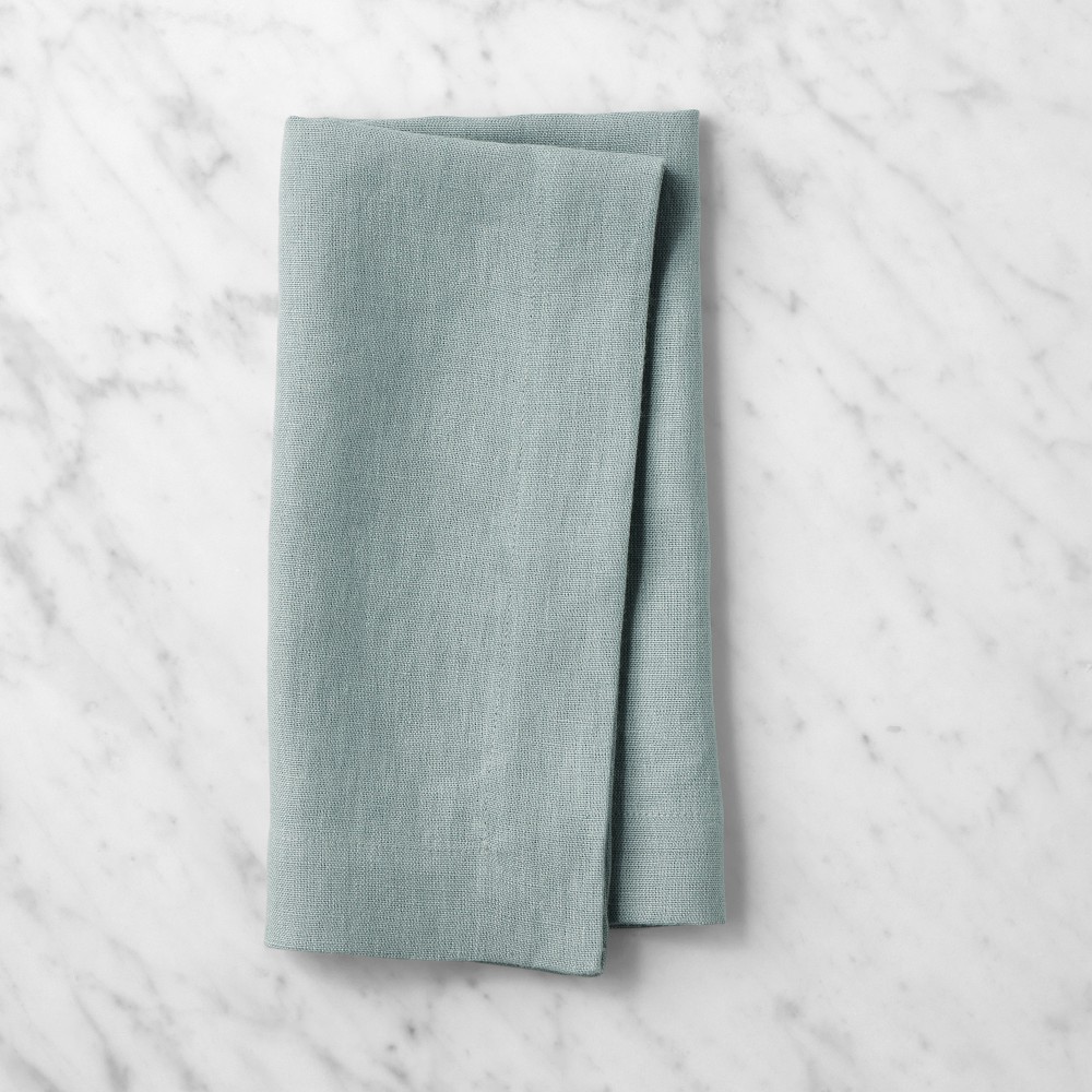 Signature Linen Napkins - Set of 8, Slate Blue
