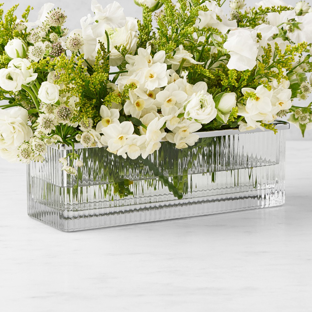 Lucia Rectangular Vase with Frog