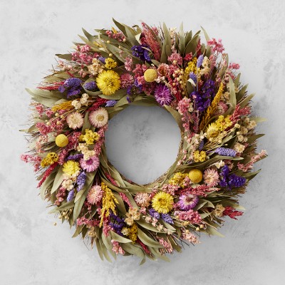 Brilliant Summer Live Wreath | Williams Sonoma