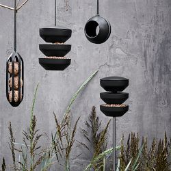 Recycled Birds Feeder Station on Pole