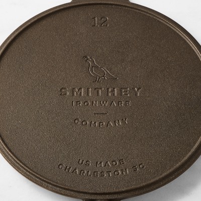 Smithey Seasoned Cast Iron Flat Top Griddle & Skillet Set, 12″ Simolary simolary.com 12