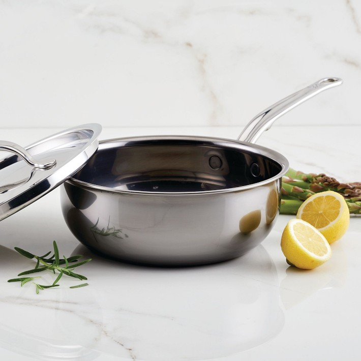 Hestan NanoBond® 2-Qt. Saucier, Titanium Steel | Williams Sonoma
