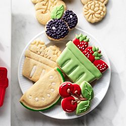 Williams Sonoma Summer Fruit Impression Cookie Cutters, Set of 22