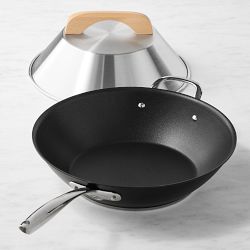Williams Sonoma Signature Thermo-Clad™ Nonstick Wok with Wok Lid, 14"