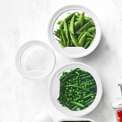 Hold Everything Glass Food Storage Containers with Glass Lids, 14-Piece Set