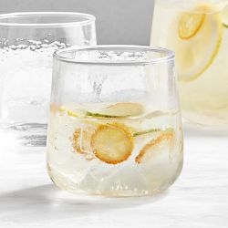 Hammered Glass Short Tumblers, 12-oz