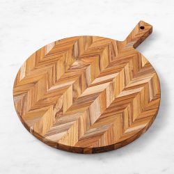 Herringbone Round Cheese Boards