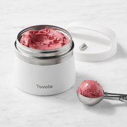 Tovolo Stainless-Steel Ice Cream Container, 1-qt, White