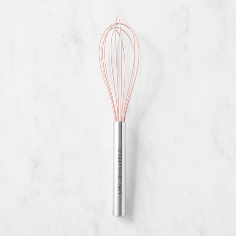 Williams Sonoma Stainless Steel Silicone Whisk - Dusty Rose