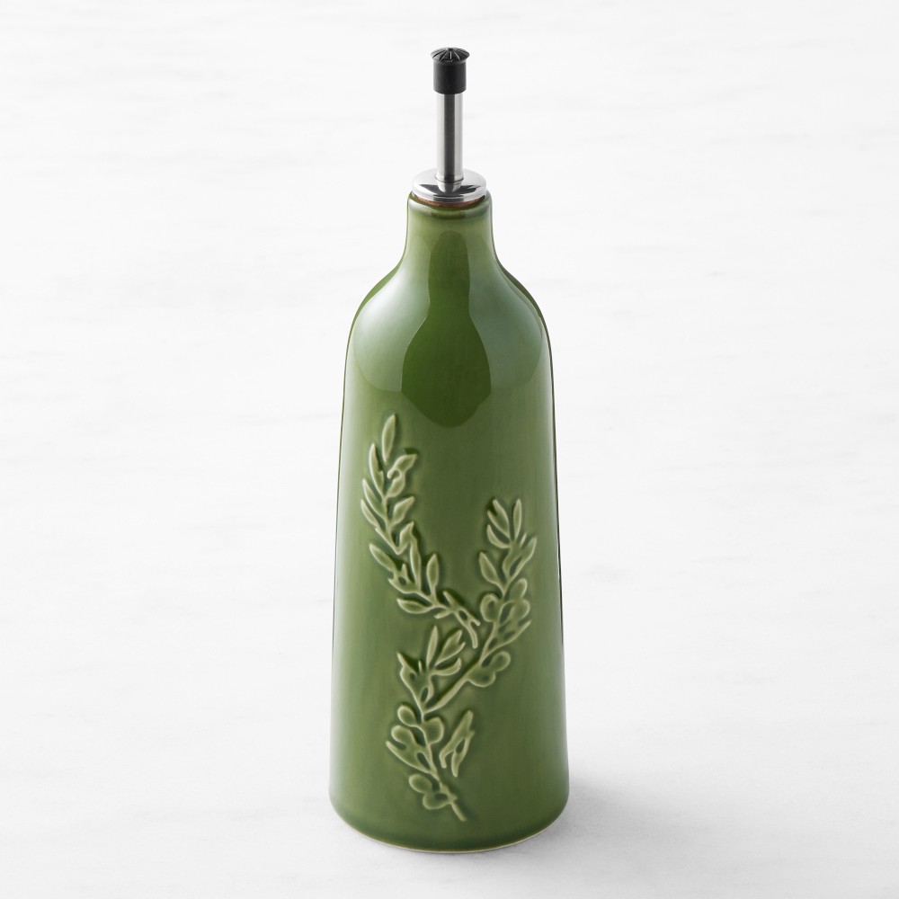 Williams Sonoma Provencal Oil Cruet - Green