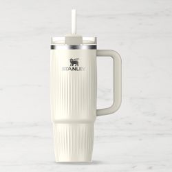 Stanley Quencher Fluted Flowstate Tumbler, 30-oz, Cream Gloss