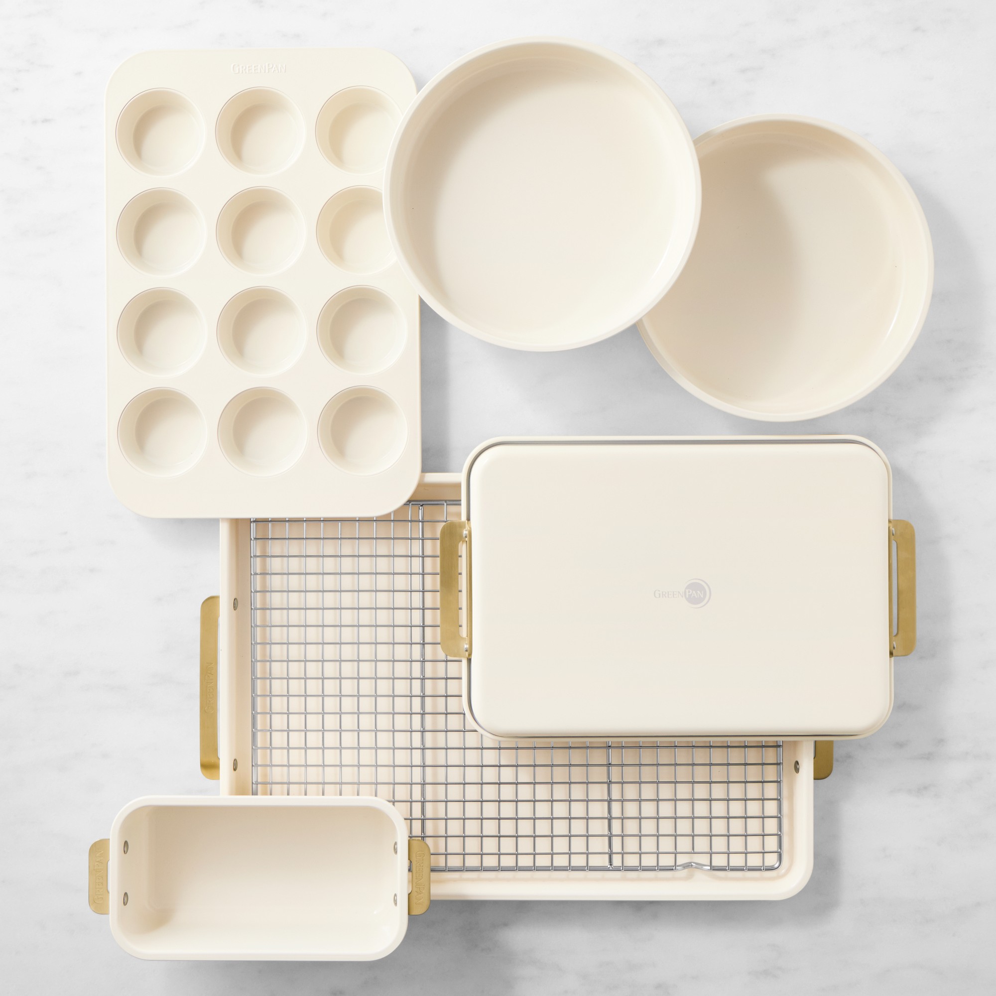 GreenPan Reserve Ceramic Nonstick Bakeware, Set of 7 Sansujyuku sansujyuku.com