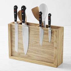 Hold Everything Magnetic Block Knife Storage, Ashwood
