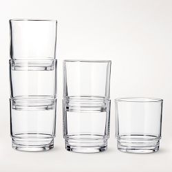 Williams Sonoma Pantry Stacked Tumblers, Set of 12
