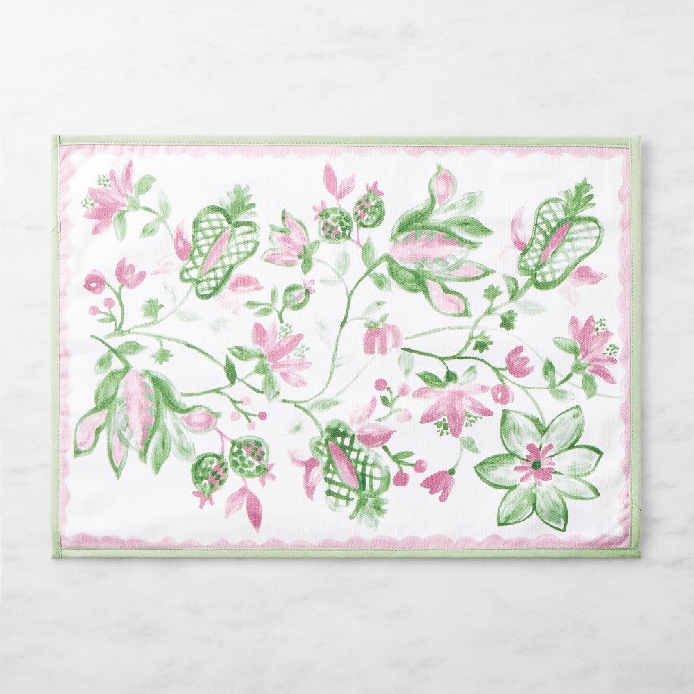 Painted Vine Placemat - Pink