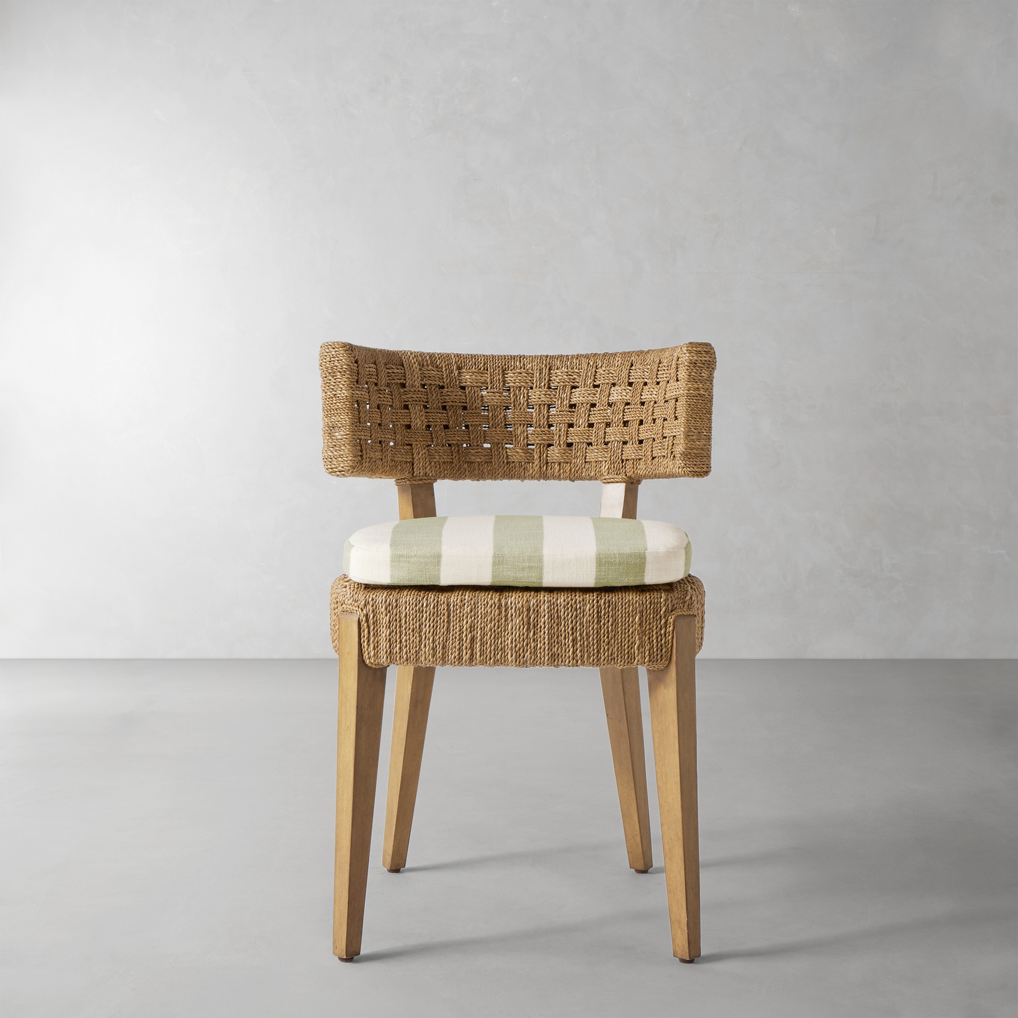 Basketweave Cabana Stripe, Pistachio