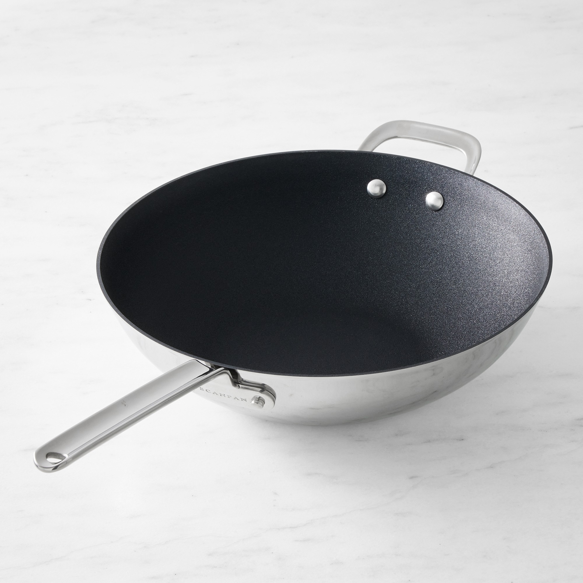 SCANPAN TSS+ Stainless-Steel Nonstick Wok, 12.5″ Simolary simolary.com