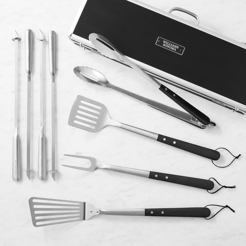 Williams Sonoma BBQ Tools, Set of 8 - Set of 8, Black