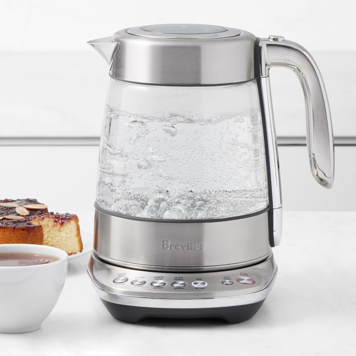 Breville Bollitore Elettrico In Acciaio Select Temperature - 1,7L, Base Girevole 360°, Finestra Acqua, Argento