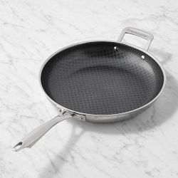 Cuisinart FusionElite+ Hybrid Stainless-Steel Ceramic Nonstick Skillet, 12"