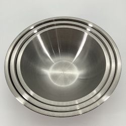 OPEN BOX: Stainless-Steel Restaurant Mixing Bowls, Set of 5