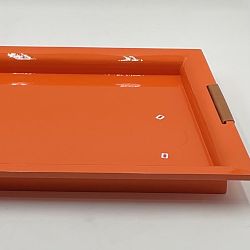 OPEN BOX: Williams Sonoma Home x Sheila Bridges Lacquered Tray, Rectangle, 16x26