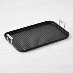 All-Clad HA1 Expert Hard Anodized Nonstick Double Burner Grill, 13" x 20"