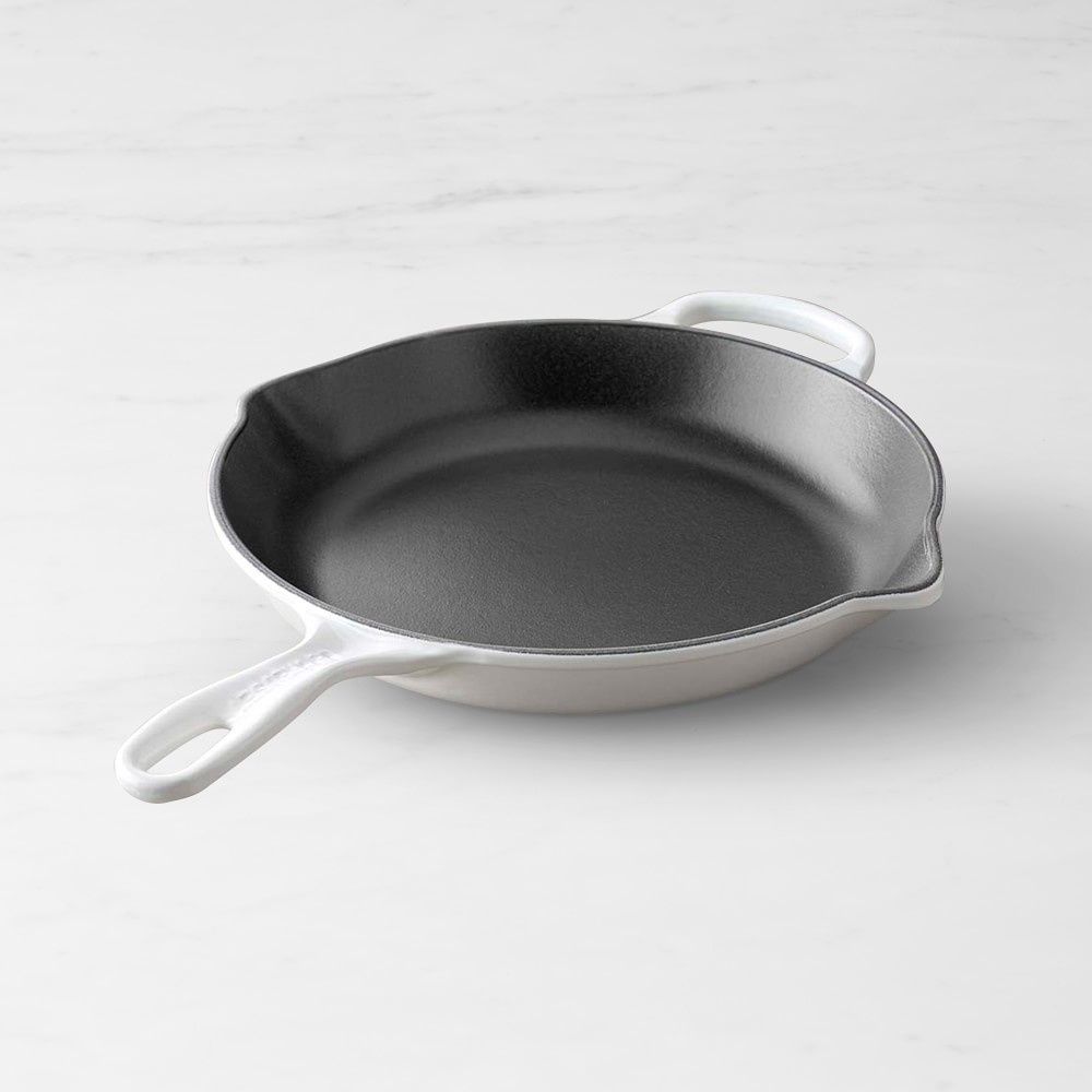 Le Creuset Signature Enameled Cast Iron Skillet Fry Pans - 10.25", White