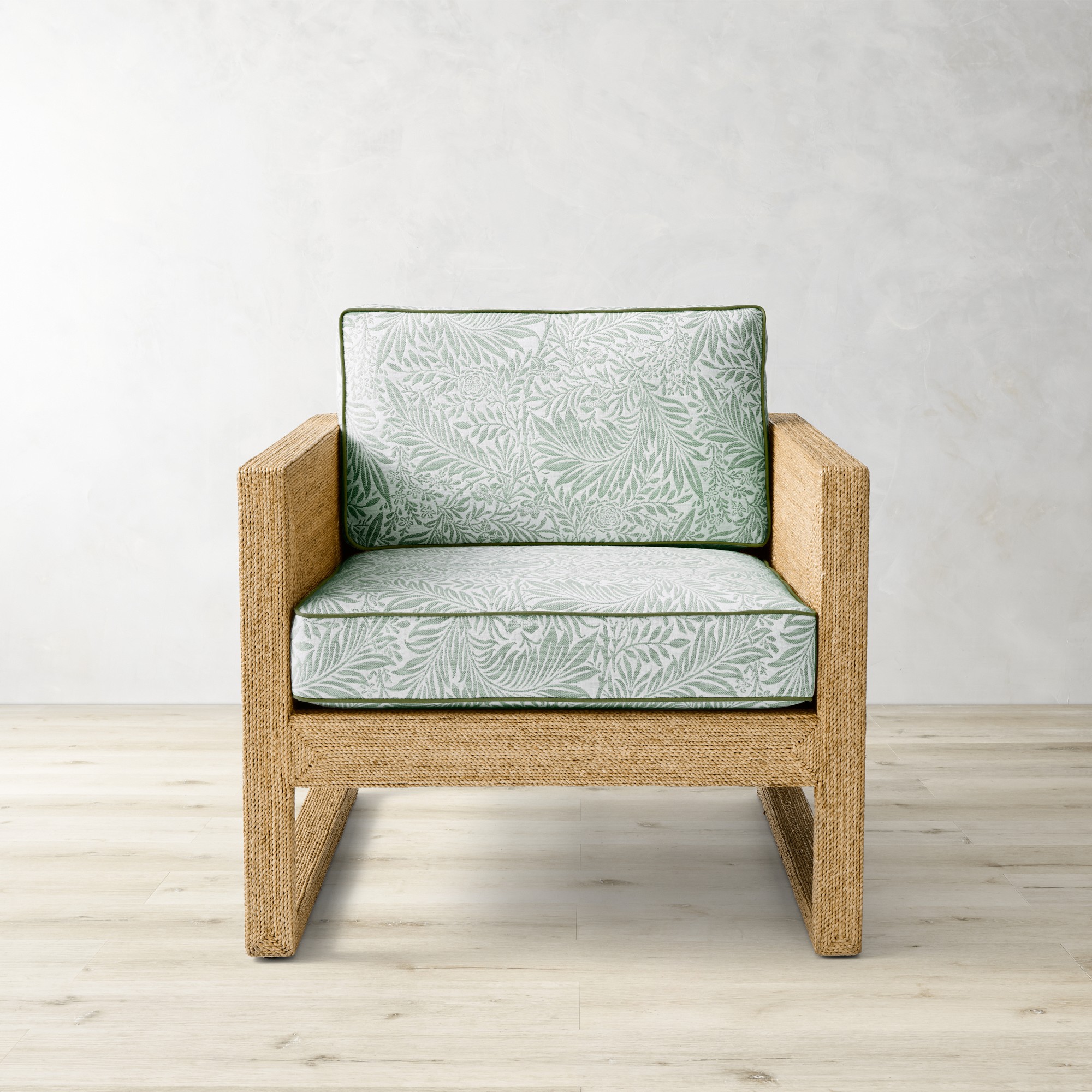 Morris & Co., Larkspur Sage with Fern Piping