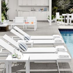 Santa Barbara Outdoor Metal Chaise
