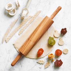 Williams Sonoma Barrel Olivewood Rolling Pin