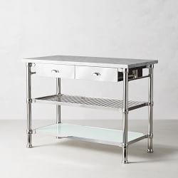 Modular Kitchen Island with Marble Top (48")