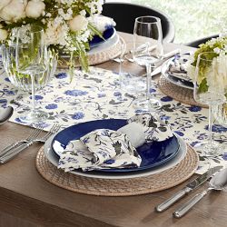 White Floral Table Runner