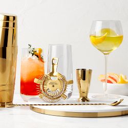 Marble and Brass Round Board with Cheese Knives